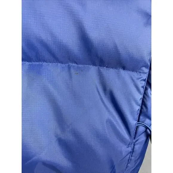 Gap Vest Men Small Blue Down Filled Puffer Zip Out Hood Pockets Gorpcore - Picture 2 of 16